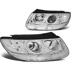 LA Zona Auto Parts 2007 to 2012 Hyundai Santa Fe Headlights Luces Micas Calaveras Faros light faros