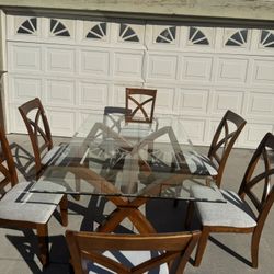 Dining Table With 6 Chairs And China cabinet 