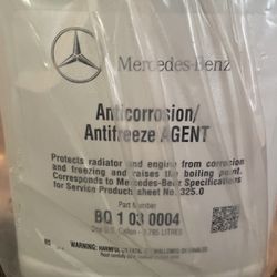 Mercedes Benz Coolant Antifreeze 2ga. 