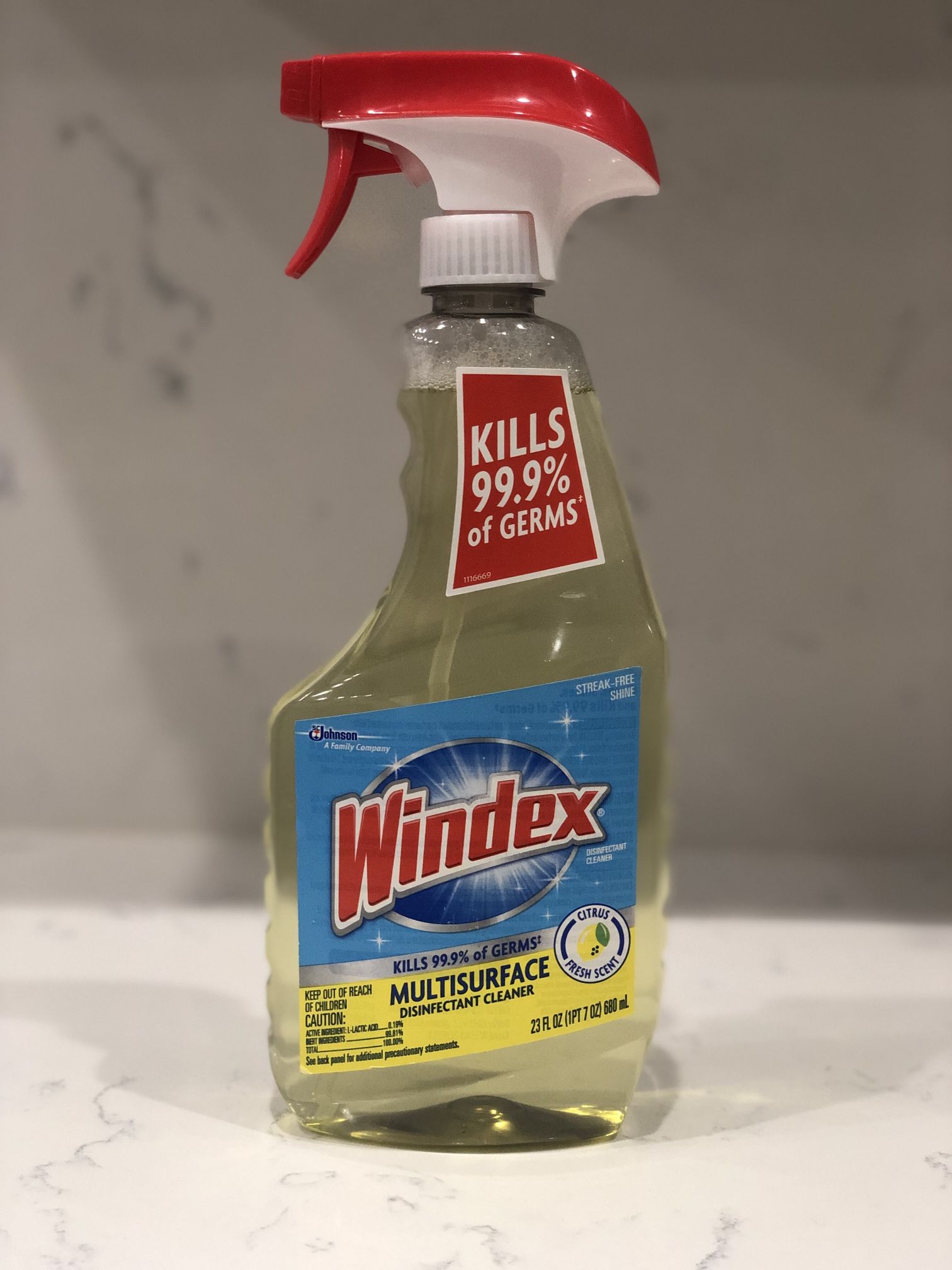 Windex Disinfectant Cleaner (Kills 99.9% of Germs)