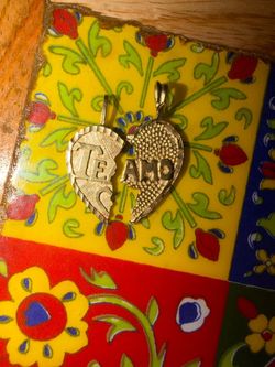 Gold Pendants for couples 14k gold