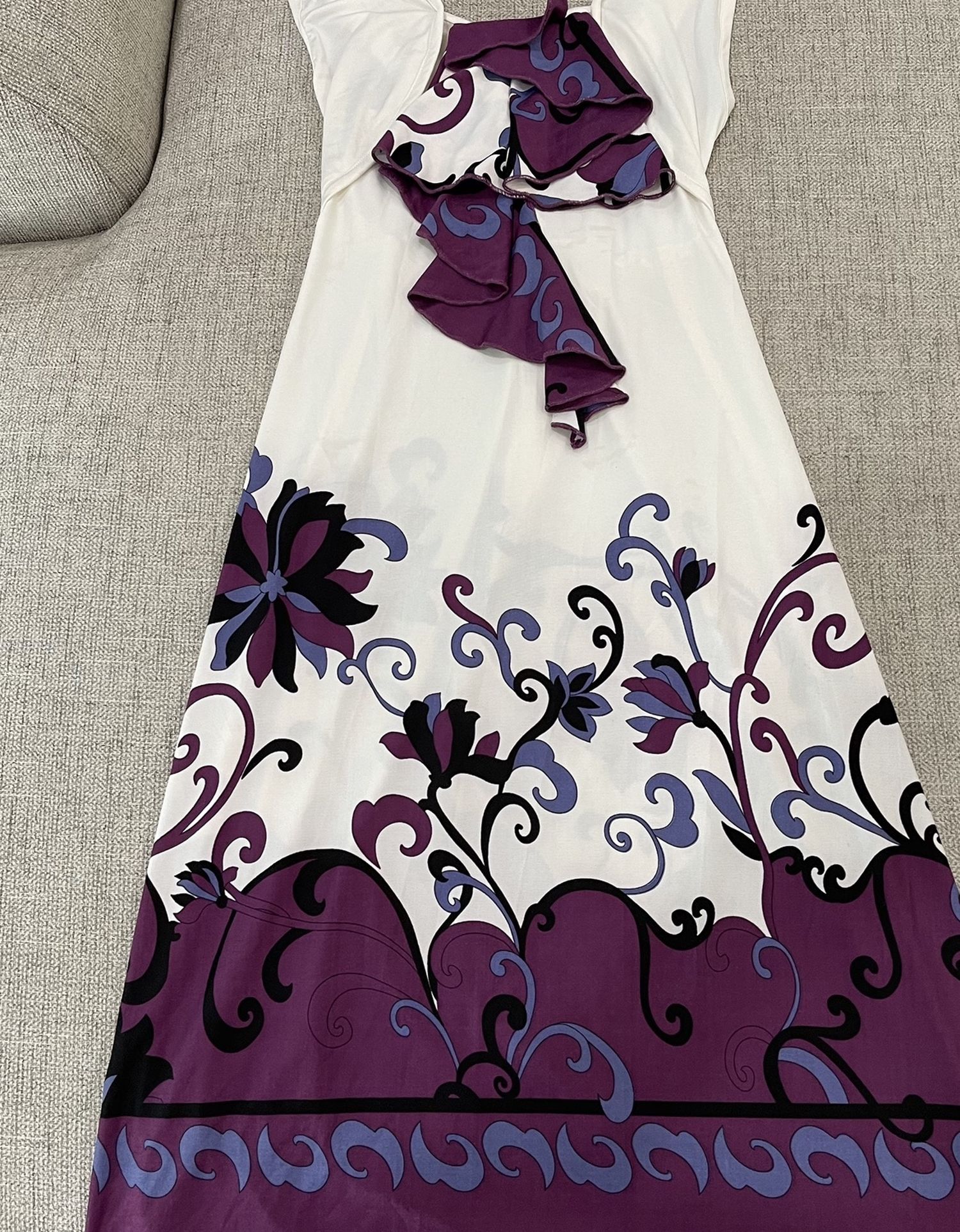 Summer White Floral Dress