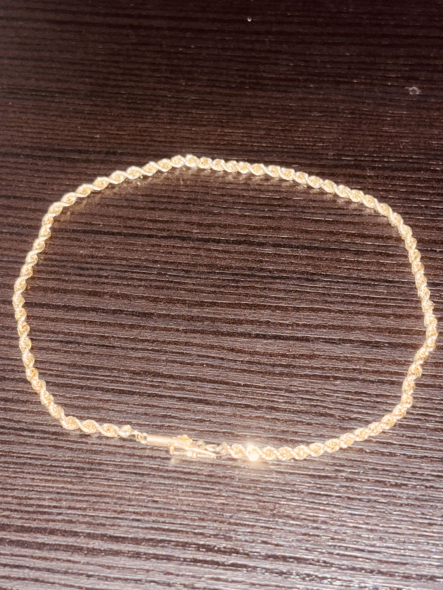 14k Rope Anklet Bracelet “SOLID” 🥶