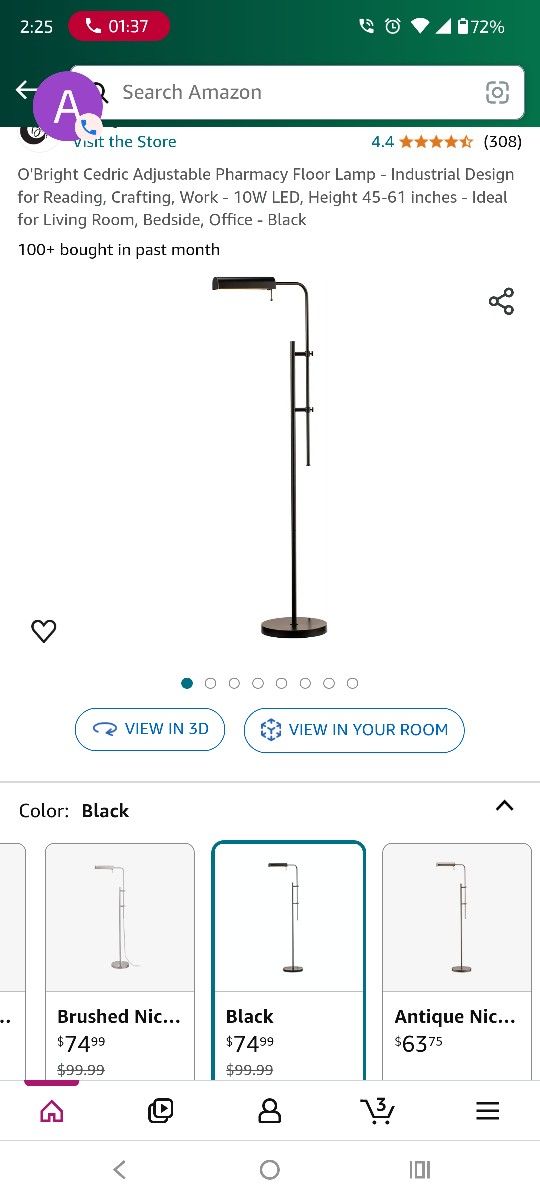 Adjustable LED Floor Lamp