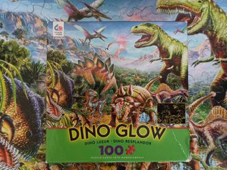 3/$10 🌟 Dino Glow 100 Piece Kids Puzzle