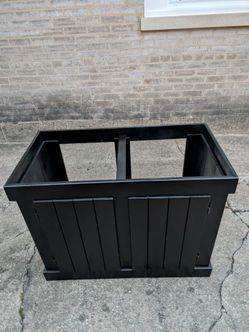 Black Wood Aquarium Stand