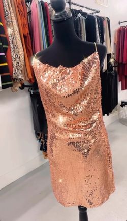 Gold Sequin Dress 