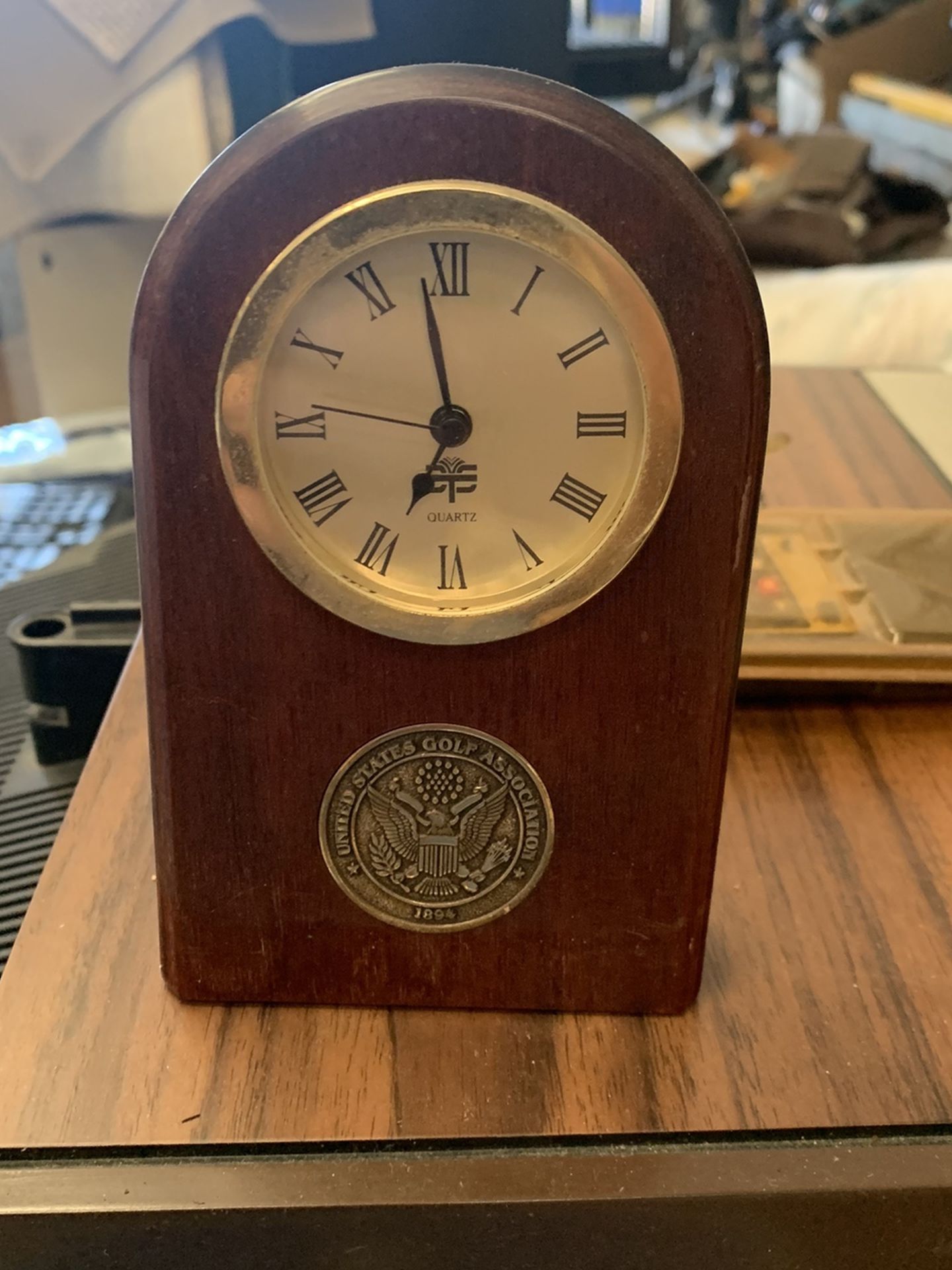Small Golf Desk Clock