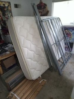 IKEA Steel Queen Size Bed Frame With Mattress