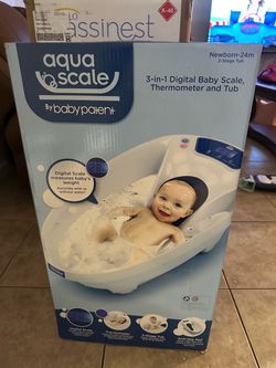 3 in 1 digital baby scale and thermometer and tub