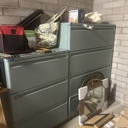 Metal Storage Drawers Garage Outdoor Filing Cabinets PICKUP SATURDAY 7/19 ONLY