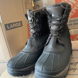 Men’s snow boots, size 12 brown / Black