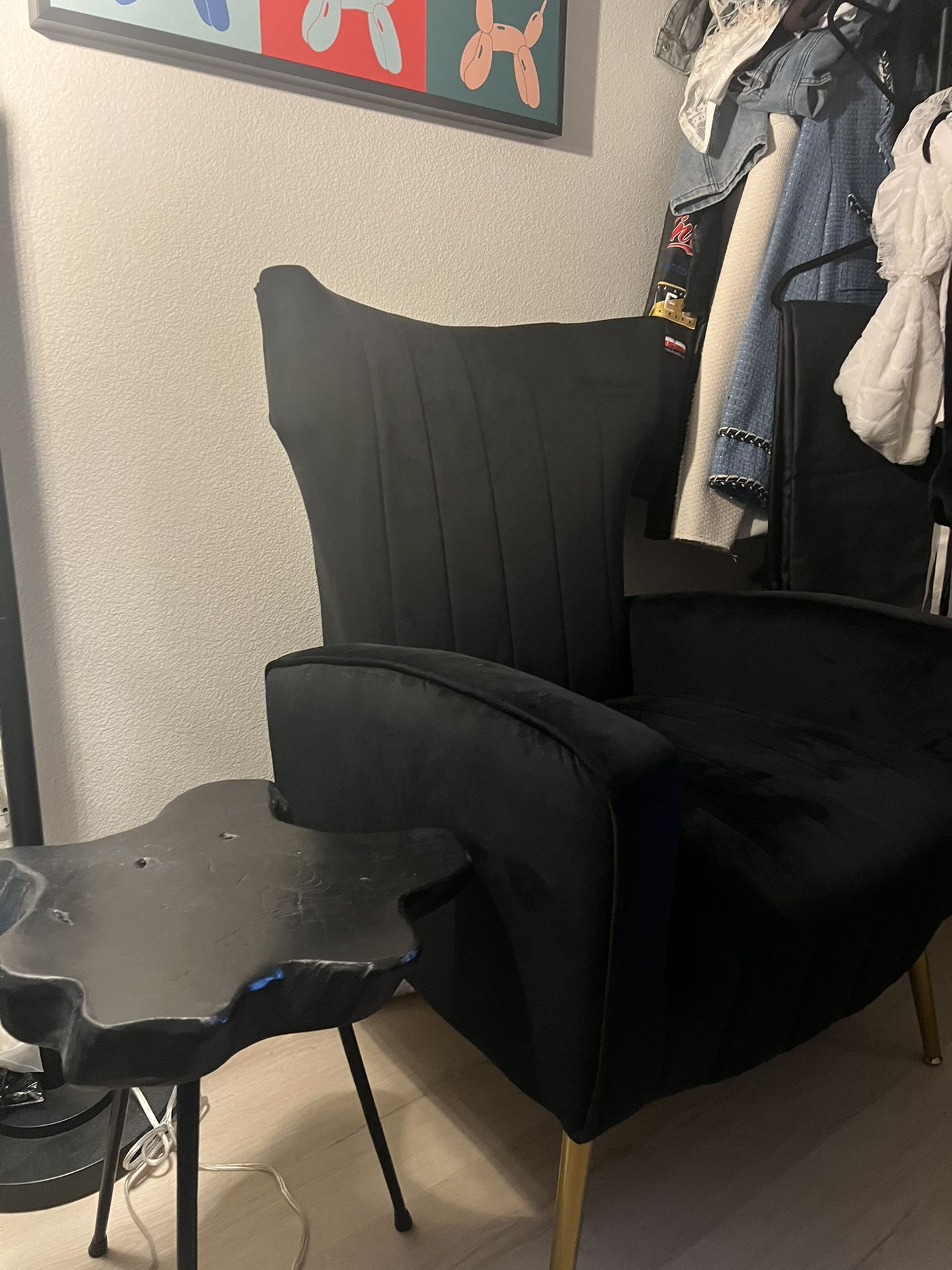 Modern Armchair And Side Table