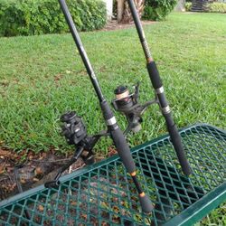 Shimano 200Q Fishing Reel & FX200 with SB Eclipse 6'6" rod  6-14 Lb line & South Bend 5'6" 