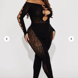 Sierra Seamless Jumpsuit - Black One Size Fits All Ladies Woman 