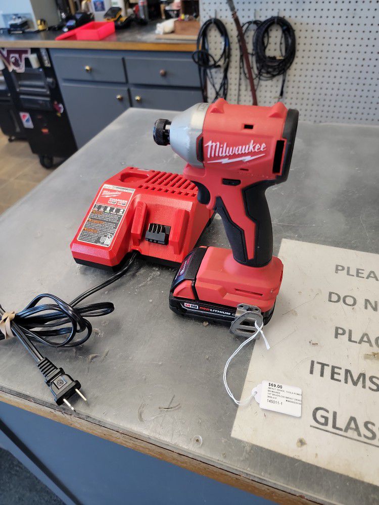 Milwaukee 18v Brushless Impact Driver W/ Battery And Charger. Model #: 3650-21P