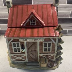 Lake Lodge Cookie Jar