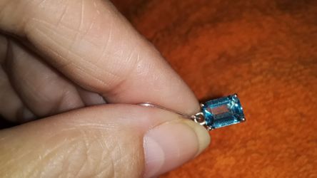 Infinity cut BLUE TOPAZ Earrings.