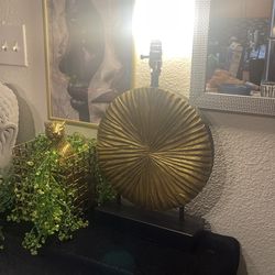 Gold And Black Lamp
