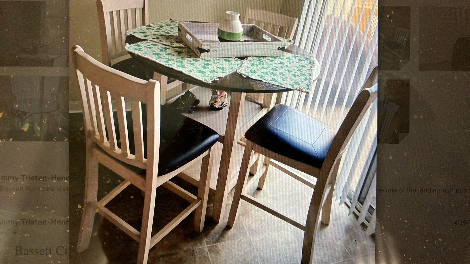 5 Piece Dining Pub Bar Table/Brand New.