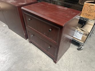 Used 2 Drawers Wood File Cabinet