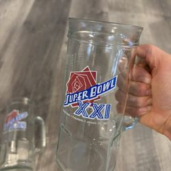Super Bowl Beer Mugs