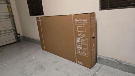 65 Inch Frame Samsung Smart TV 4K UHD with 144 Hz refresh rate brand new in the box.