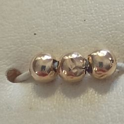 3, 14k Spacers 3.5 MM Approximately Pre-owned Has Mark And Bent Marks Dent