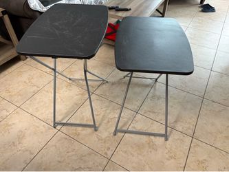 2 Cosco Adjustable height small tables