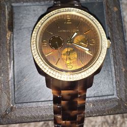 Michael Kors Everest Chronograph Tortoise Ladies Watch