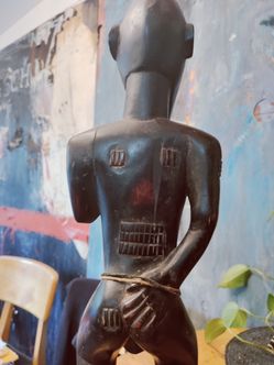 Carved Mail Male Wooden Figure
