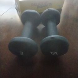 3 Ibs Dumbbels