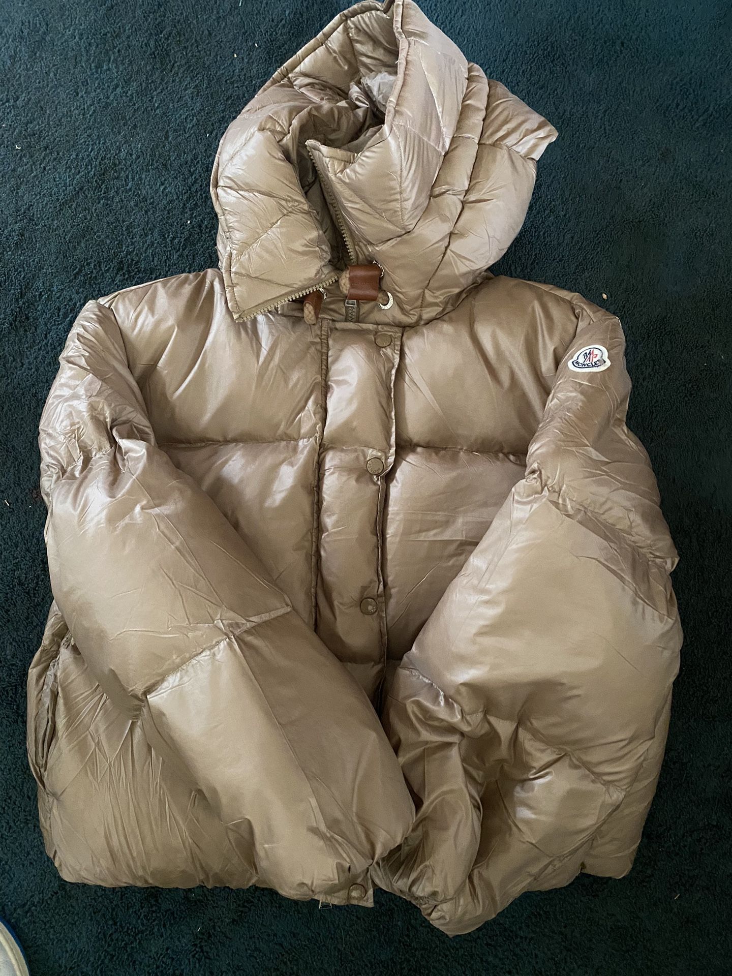 Woman Moncler Puffer NEW Size 2 Tan Brown