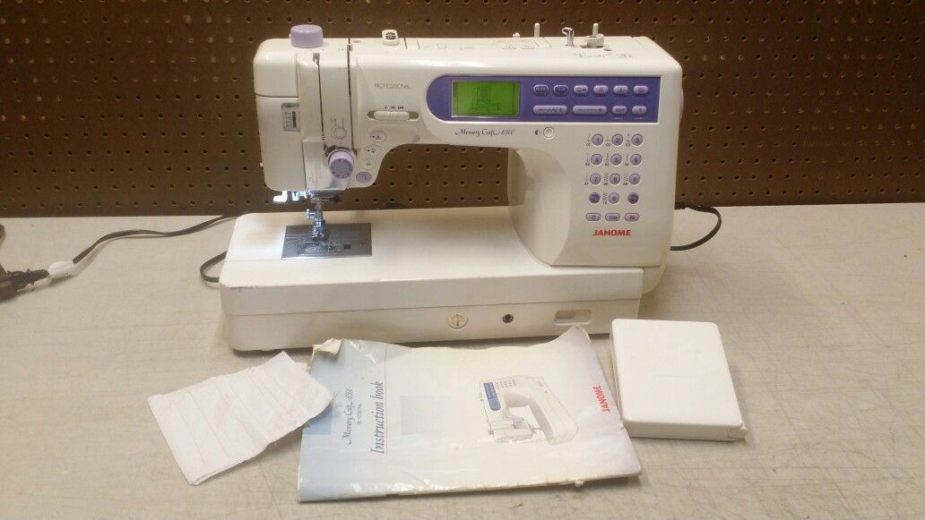 Janome professional Memory Craft 6500 computerized sewing machine