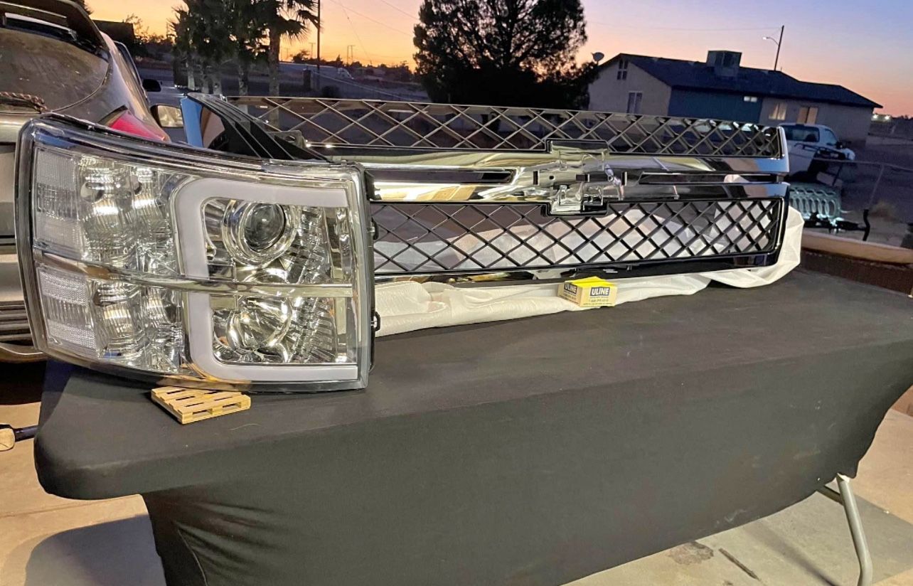 CHEVY HD GRILL AND HEADLIGHTS New