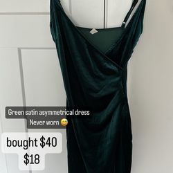 Green suede Dress 