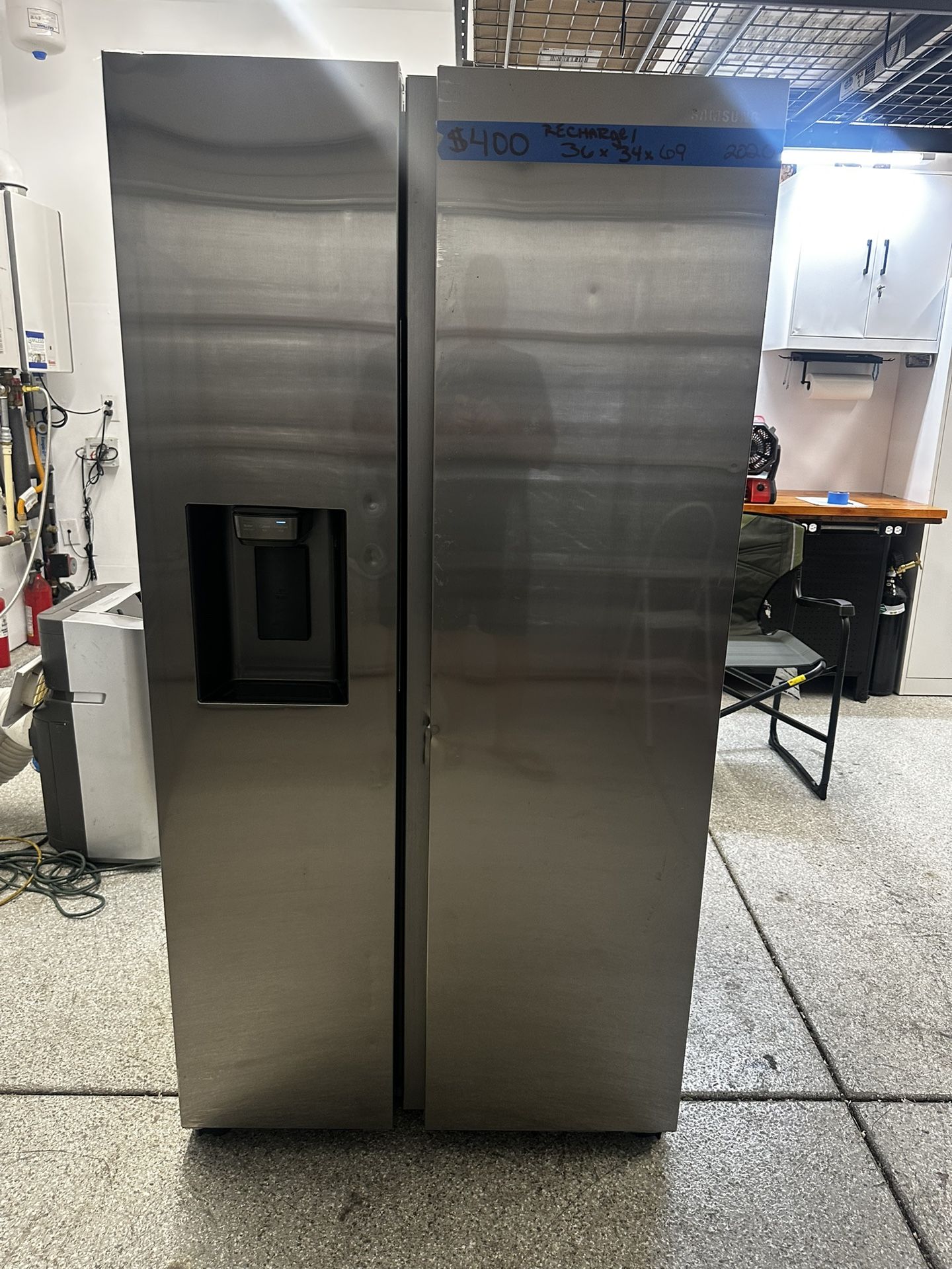 Samsung side-by-side refrigerator