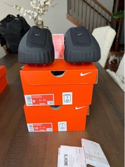 Nike Mind 001 Slide Black Chrome Size 9w 10w Women’s Brand New