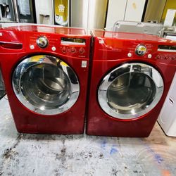 Red LG Washer And Dryer Finance Available 