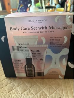 Olivia Grace New York Body  Care Set w/Massager w/ Nourishing Essential Oils