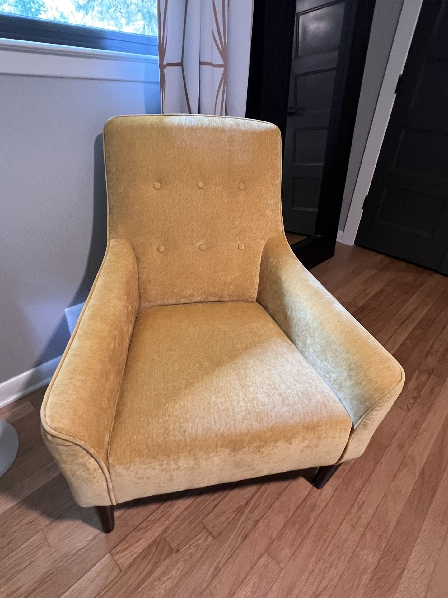 Yellow Modern accent Chair - World market