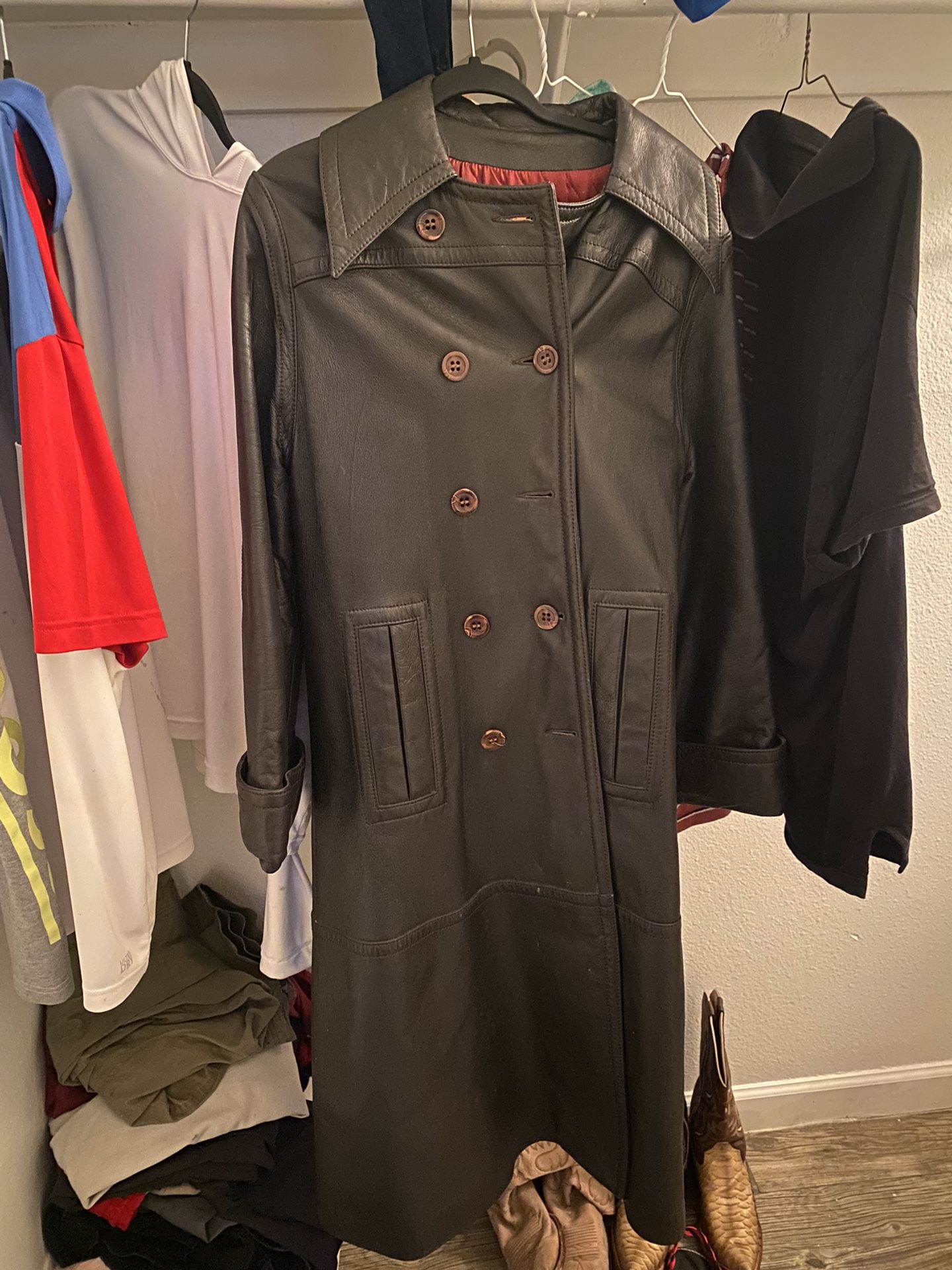 Leather women’s jacket large