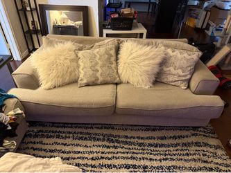Sofa with pillows