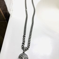 Versace Pendant With Chain -(Read description carefully!)