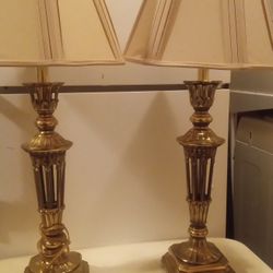 Vintage Brass Table Lamps 