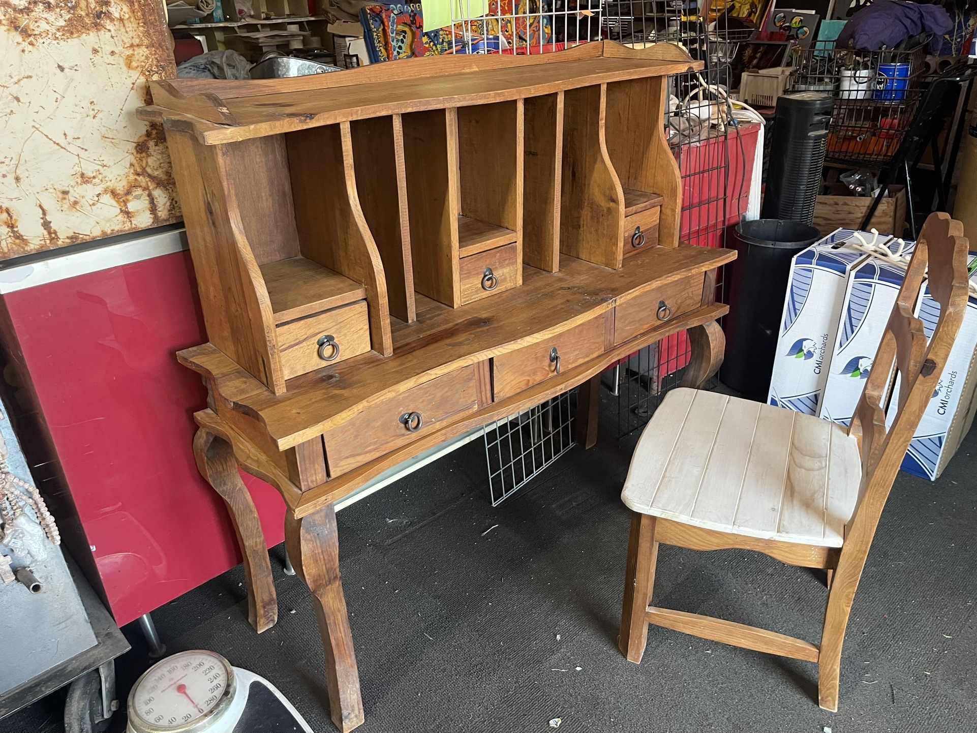 Real Wood Desk And Chair