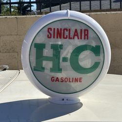 Original Sinclair H-C Gasoline Globe 1950s