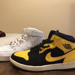 Air Jordan Retro 1 New Love,  Nike air force 1 Mid Combo