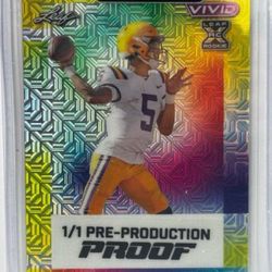 2024 Leaf Vivid Rookie - Jayden Daniels -  1/1 Pre-Production Proof