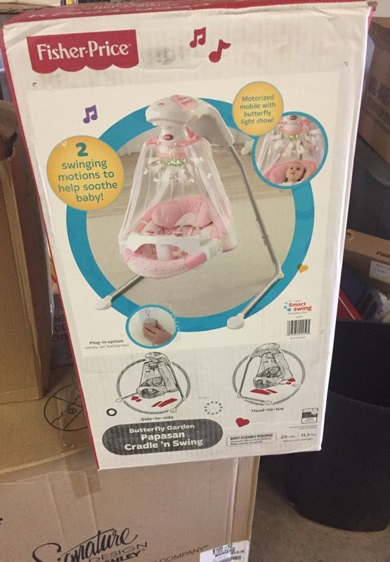 Butterfly garden papasan cradle swing cheap